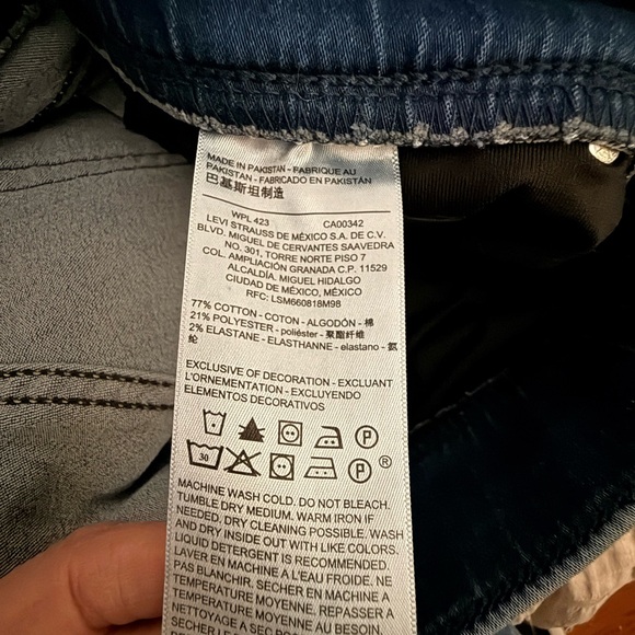 Signature Levi Strauss Pull On Skinny Jeans - Picture 6 of 7